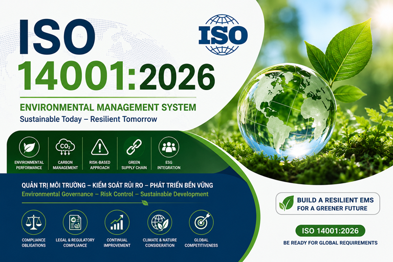 Đào tạo ISO 14001: 2015, Khóa đào tạo cán bộ, chuyên gia quản lý môi trường theo quan điểm quản trị chiến lược.