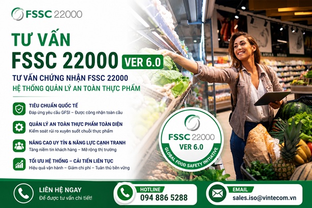 Tư vấn ISO 22000: 2018, Tư vấn FSSC 22000 - Hệ thống Quản lý An toàn thực phẩm