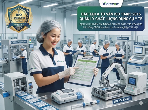 Tư vấn ISO 13485: 2016- Dụng cụ y tế- Hệ thống quản lý chất lượng - Yêu cầu đối với các mục đích chế định.