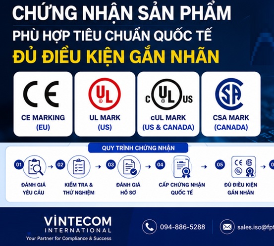 Tư vấn chứng nhận hợp chuẩn, Tư vấn chứng nhận hợp quy sản phẩm, hàng hóa theo Tiêu chuẩn Quốc gia, Quy chuẩn Quốc gia và Tiêu chuẩn Quốc tế.