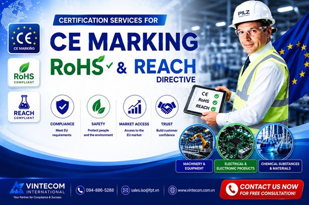 Regulations of the European Union for categories products and goods required by CE Marking