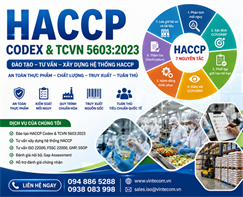 Tư vấn HACCP- Quy phạm vệ sinh an toàn thực phẩm trong sản xuất và chế biến thực phẩm.