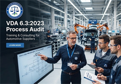Process audit according to the VDA 6.3 ver.2016 latest for the automotive industry