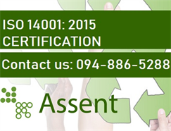 Chứng nhận ISO 14001: 2015- Hệ thống quản lý môi trường với dấu công nhận Quốc gia VICAS, Quốc tế UKAS/ ANAB