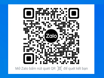 Liên hệ hỗ trợ qua Zalo QR